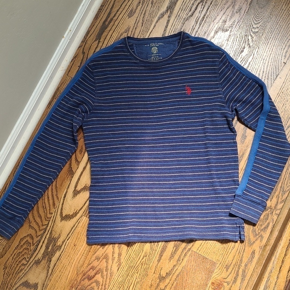 Men's US Polo Assn crew neck long sleeve shirt Size M